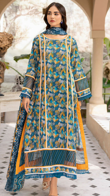 Printed lawn 3pc