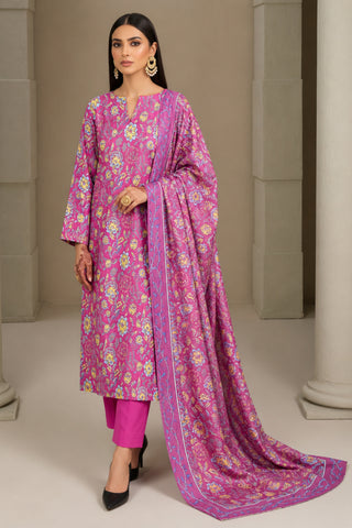 3 Piece Print Lawn Suit (Unstitched)