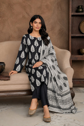 3 Piece Print Lawn Suit (Unstitched)