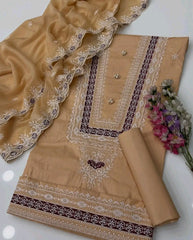 Zaari Embroidery Lawn 3pc