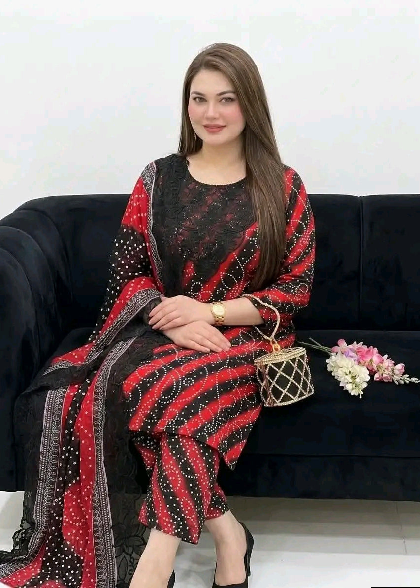 Embroidery Printed Lawn 3pc