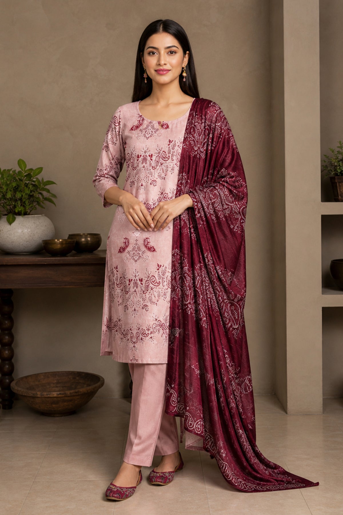 3 Piece Print Lawn Suit (Unstitched)