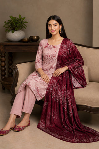3 Piece Print Lawn Suit (Unstitched)