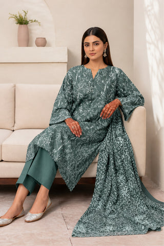3 Piece Print Lawn Suit (Unstitched)
