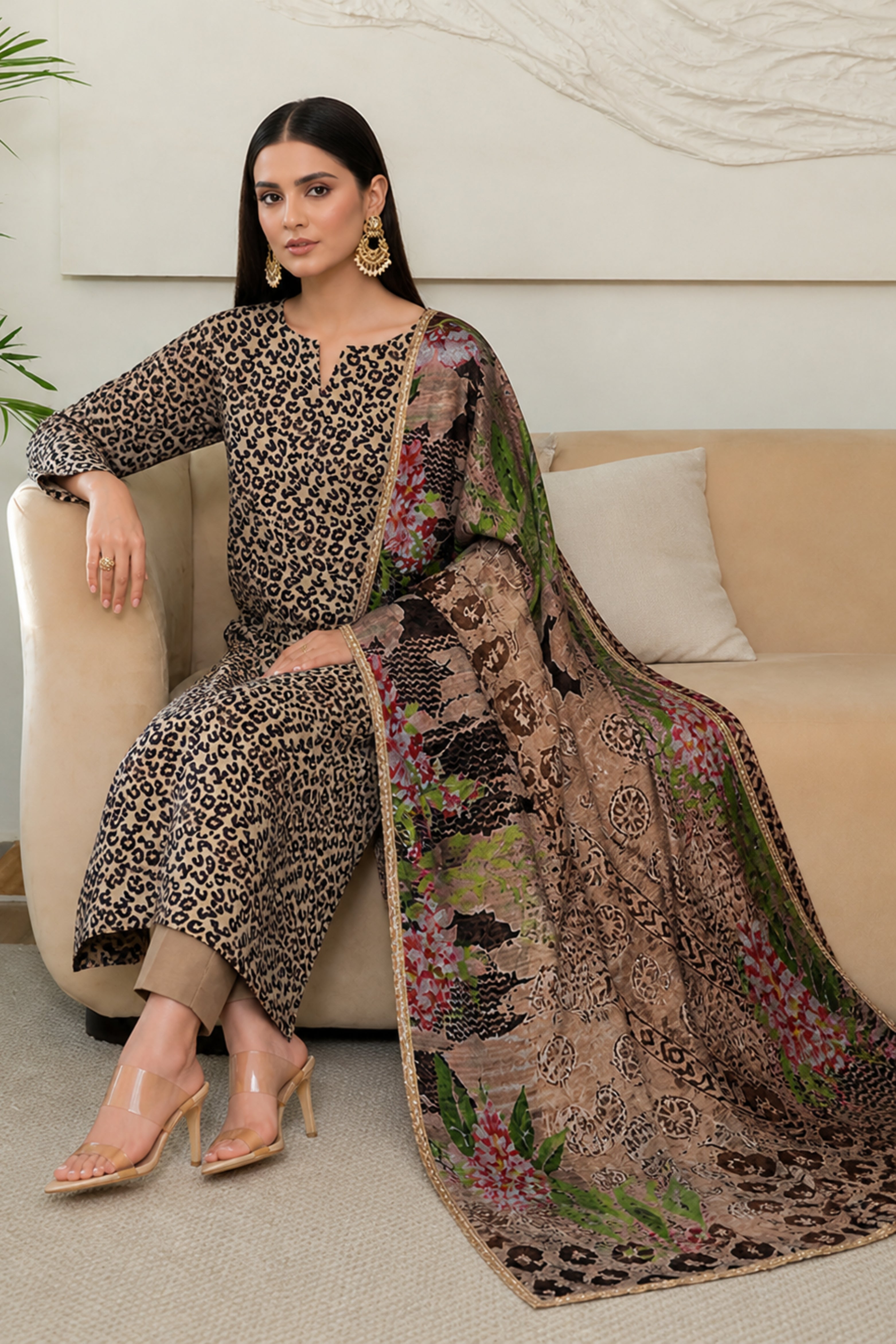 3 Piece Print Lawn Suit (Unstitched)
