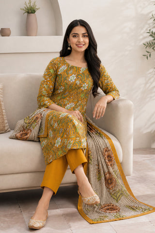 3 Piece Print Lawn Suit (Unstitched)