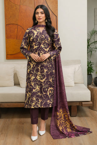 3 Piece Print Lawn Suit (Unstitched)