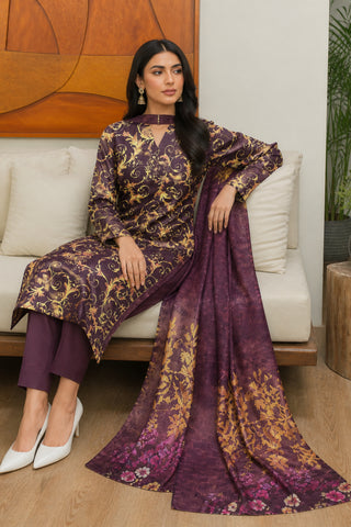 3 Piece Print Lawn Suit (Unstitched)