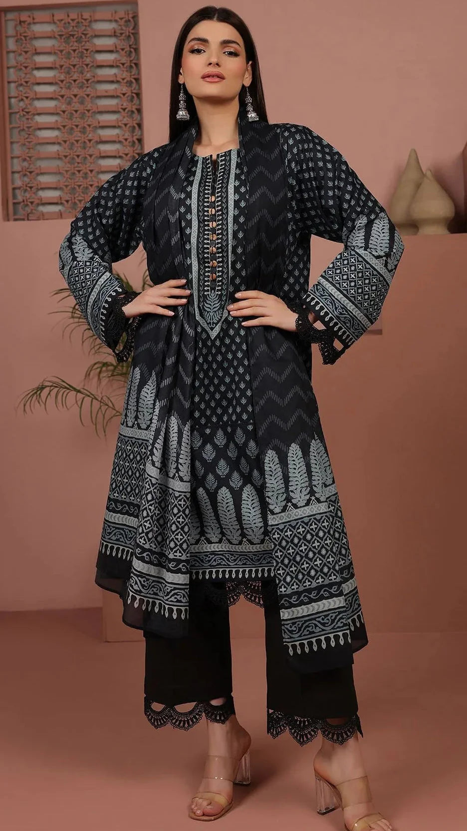 Printed lawn 3pc