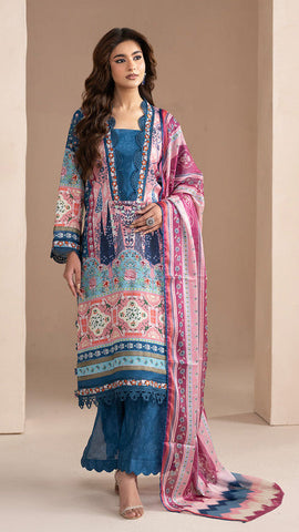 Printed lawn 3pc