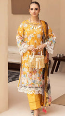 Embroidery lawn with chiffon duppata