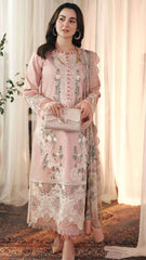 Embroidery lawn with shiffon duppata