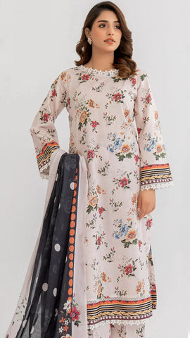 Printed lawn 3pc